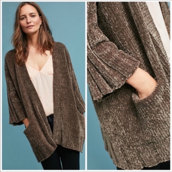 Anthropologie Sweaters - Anthropologie Moth Chenille Cardigan Size S
